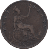 HALF PENNY 1874 H - HALFPENNY - Cambridgeshire Coins