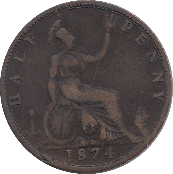 HALF PENNY 1874 - HALFPENNY - Cambridgeshire Coins