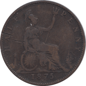 HALF PENNY 1875 H - HALFPENNY - Cambridgeshire Coins