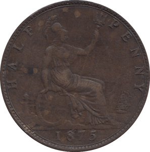 HALF PENNY 1875 - HALFPENNY - Cambridgeshire Coins