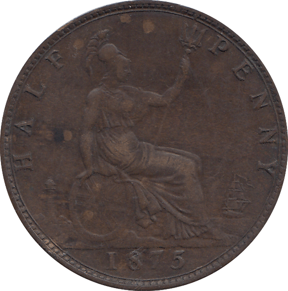 HALF PENNY 1875 - HALFPENNY - Cambridgeshire Coins