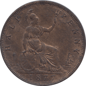 HALF PENNY 1877 - HALFPENNY - Cambridgeshire Coins