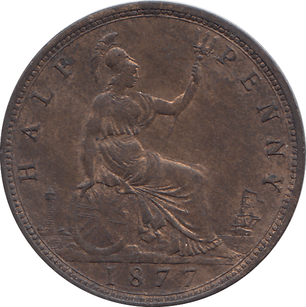 HALF PENNY 1877 - HALFPENNY - Cambridgeshire Coins