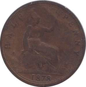 HALF PENNY 1878 - HALFPENNY - Cambridgeshire Coins