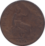 HALF PENNY 1878 - HALFPENNY - Cambridgeshire Coins