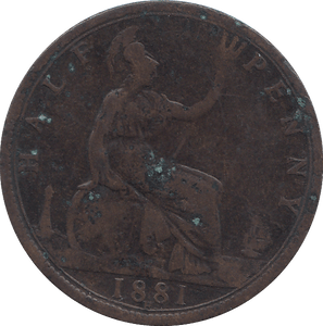 HALF PENNY 1881 H - HALFPENNY - Cambridgeshire Coins