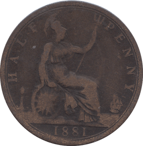 HALF PENNY 1881 - HALFPENNY - Cambridgeshire Coins
