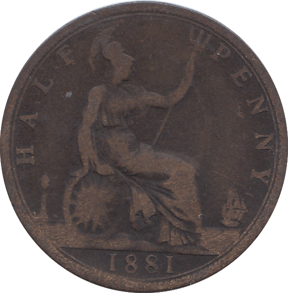 HALF PENNY 1881 - HALFPENNY - Cambridgeshire Coins