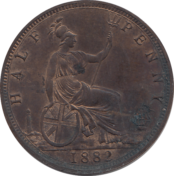 HALF PENNY 1882 H - HALFPENNY - Cambridgeshire Coins