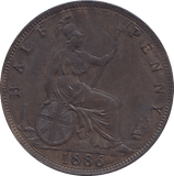 HALF PENNY 1886 - HALFPENNY - Cambridgeshire Coins