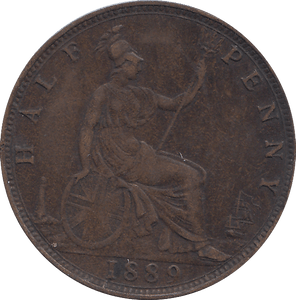 HALF PENNY 1889 - HALFPENNY - Cambridgeshire Coins