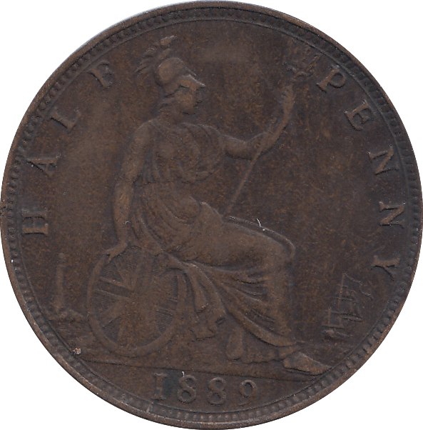 HALF PENNY 1889 - HALFPENNY - Cambridgeshire Coins