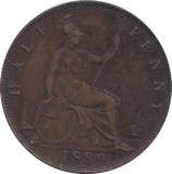HALF PENNY 1889 - HALFPENNY - Cambridgeshire Coins