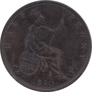 HALF PENNY 1890 - HALFPENNY - Cambridgeshire Coins