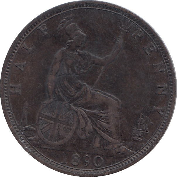 HALF PENNY 1890 - HALFPENNY - Cambridgeshire Coins