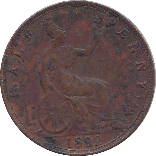 HALF PENNY 1892 - HALFPENNY - Cambridgeshire Coins