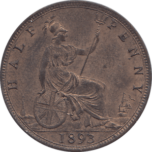 HALF PENNY 1893 - HALFPENNY - Cambridgeshire Coins