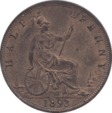 HALF PENNY 1893 - HALFPENNY - Cambridgeshire Coins