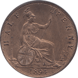 HALF PENNY 1894 - HALFPENNY - Cambridgeshire Coins