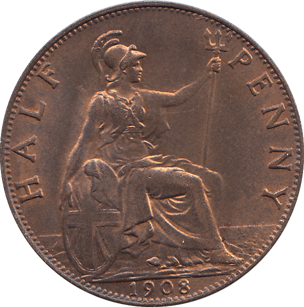 HALF PENNY 1908 - HALFPENNY - Cambridgeshire Coins