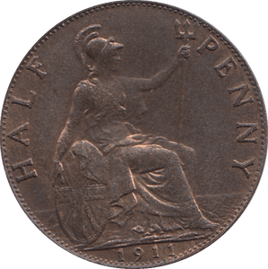 HALF PENNY 1911 - H - Cambridgeshire Coins