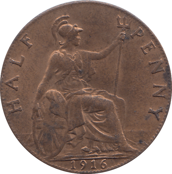 HALF PENNY 1916 - HALFPENNY - Cambridgeshire Coins
