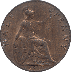 HALF PENNY 1917 - HALFPENNY - Cambridgeshire Coins