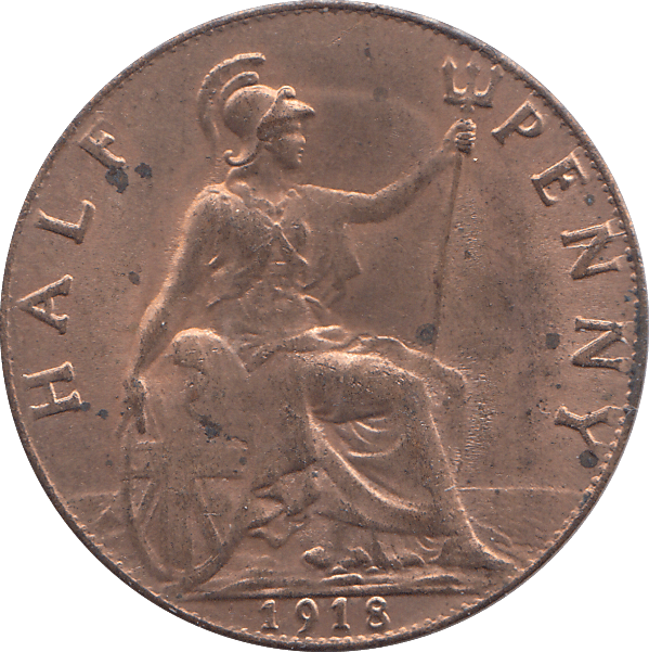 HALF PENNY 1918 - HALFPENNY - Cambridgeshire Coins