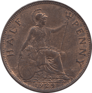 HALF PENNY 1929 - HALFPENNY - Cambridgeshire Coins