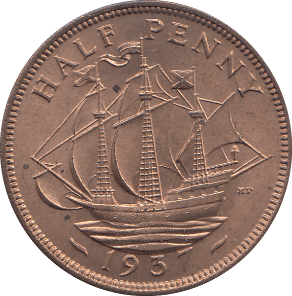 HALF PENNY 1937 PROOF - HALFPENNY - Cambridgeshire Coins
