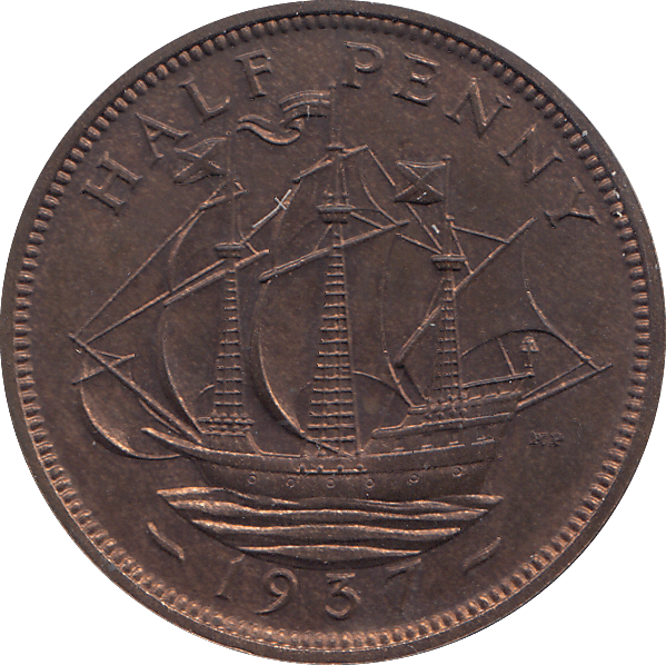HALF PENNY 1937 - HALFPENNY - Cambridgeshire Coins