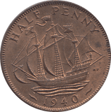 HALF PENNY 1940 - HALFPENNY - Cambridgeshire Coins