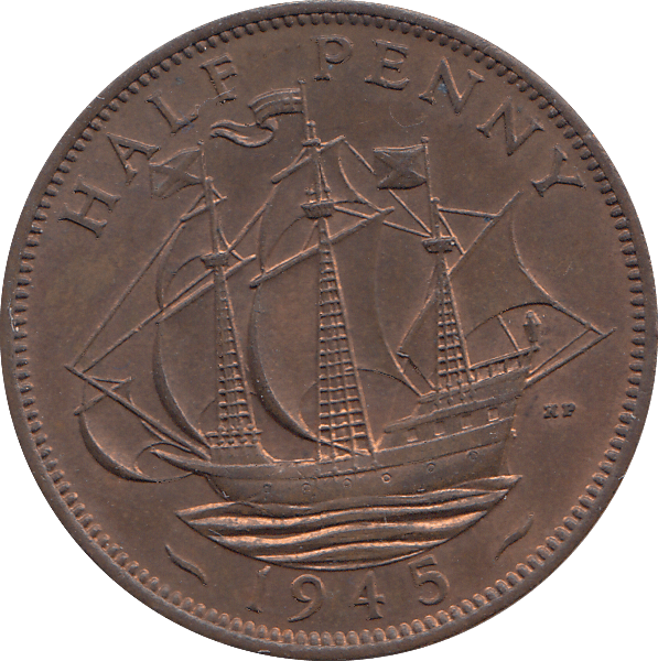 HALF PENNY 1945 - HALFPENNY - Cambridgeshire Coins