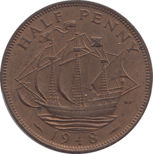 HALF PENNY 1948 - HALFPENNY - Cambridgeshire Coins