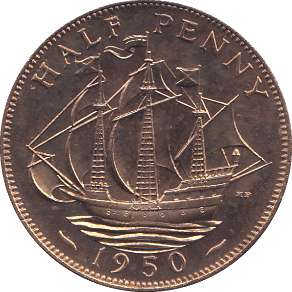 HALF PENNY 1950 PROOF - HALFPENNY - Cambridgeshire Coins