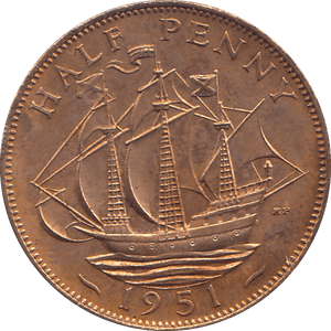 HALF PENNY 1951 PROOF - HALFPENNY - Cambridgeshire Coins