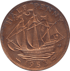HALF PENNY 1953 PROOF - HALFPENNY - Cambridgeshire Coins