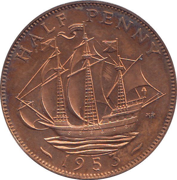 HALF PENNY 1953 PROOF - HALFPENNY - Cambridgeshire Coins