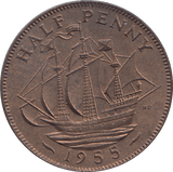HALF PENNY 1955 - HALFPENNY - Cambridgeshire Coins