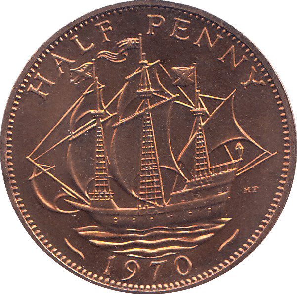 HALF PENNY 1970 PROOF - HALFPENNY - Cambridgeshire Coins