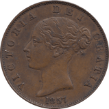 HALFPENNY 1857 ( AUNC ) - Cambridgeshire Coins