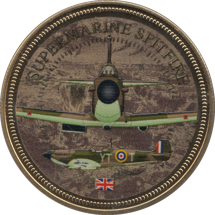 MAGNAE BRITANNIAE SUPERMARINE SPITFIRE - WORLD COINS - Cambridgeshire Coins