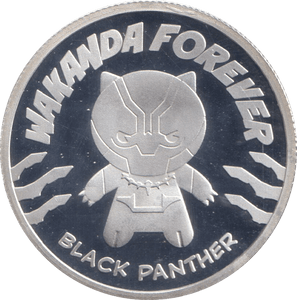 MARVEL SILVER PLATED BLACK PANTHER TOKEN ( PROOF ) - OTHER TOKENS - Cambridgeshire Coins