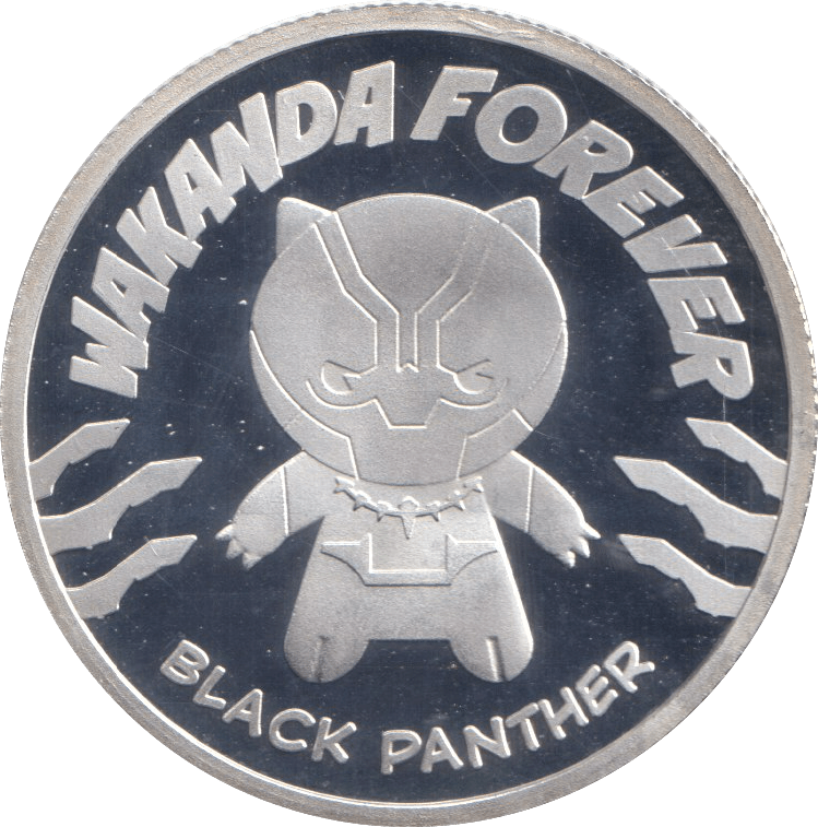 MARVEL SILVER PLATED BLACK PANTHER TOKEN ( PROOF ) - OTHER TOKENS - Cambridgeshire Coins