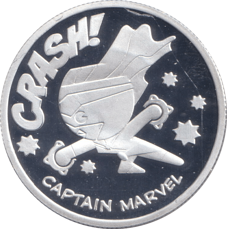 MARVEL SILVER PLATED CAPTAIN MARVEL TOKEN ( PROOF ) - OTHER TOKENS - Cambridgeshire Coins