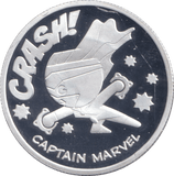 MARVEL SILVER PLATED CAPTAIN MARVEL TOKEN ( PROOF ) - OTHER TOKENS - Cambridgeshire Coins