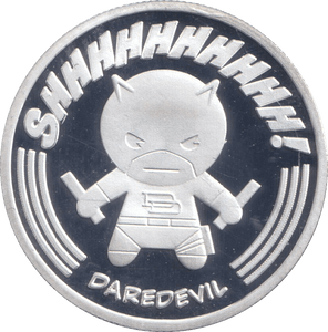 MARVEL SILVER PLATED DAREDEVIL TOKEN ( PROOF ) - OTHER TOKENS - Cambridgeshire Coins