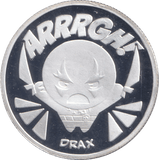 MARVEL SILVER PLATED DRAX TOKEN ( PROOF ) - OTHER TOKENS - Cambridgeshire Coins