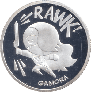 MARVEL SILVER PLATED GAMORA TOKEN ( PROOF ) - OTHER TOKENS - Cambridgeshire Coins