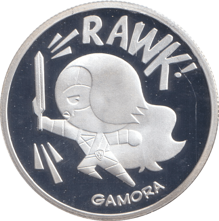 MARVEL SILVER PLATED GAMORA TOKEN ( PROOF ) - OTHER TOKENS - Cambridgeshire Coins